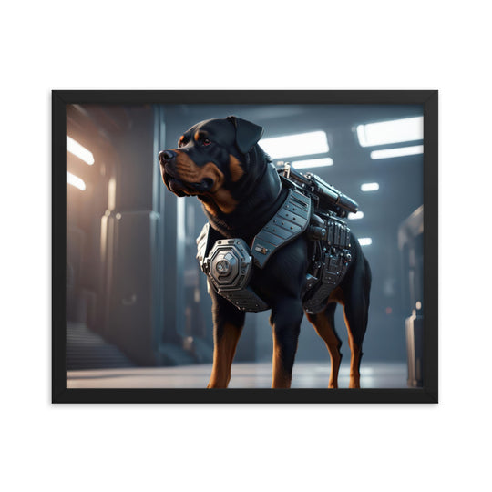 Rottweiler- Framed poster v4