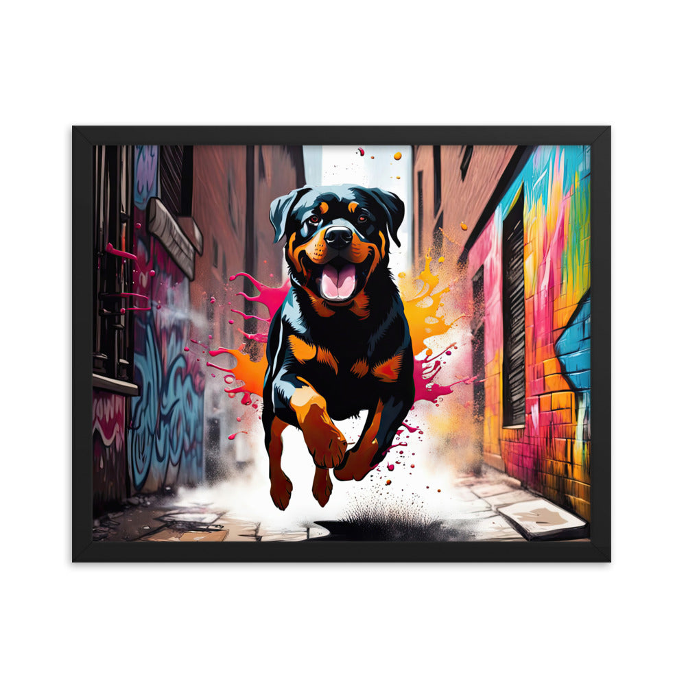 Rottweiler- Framed poster v5