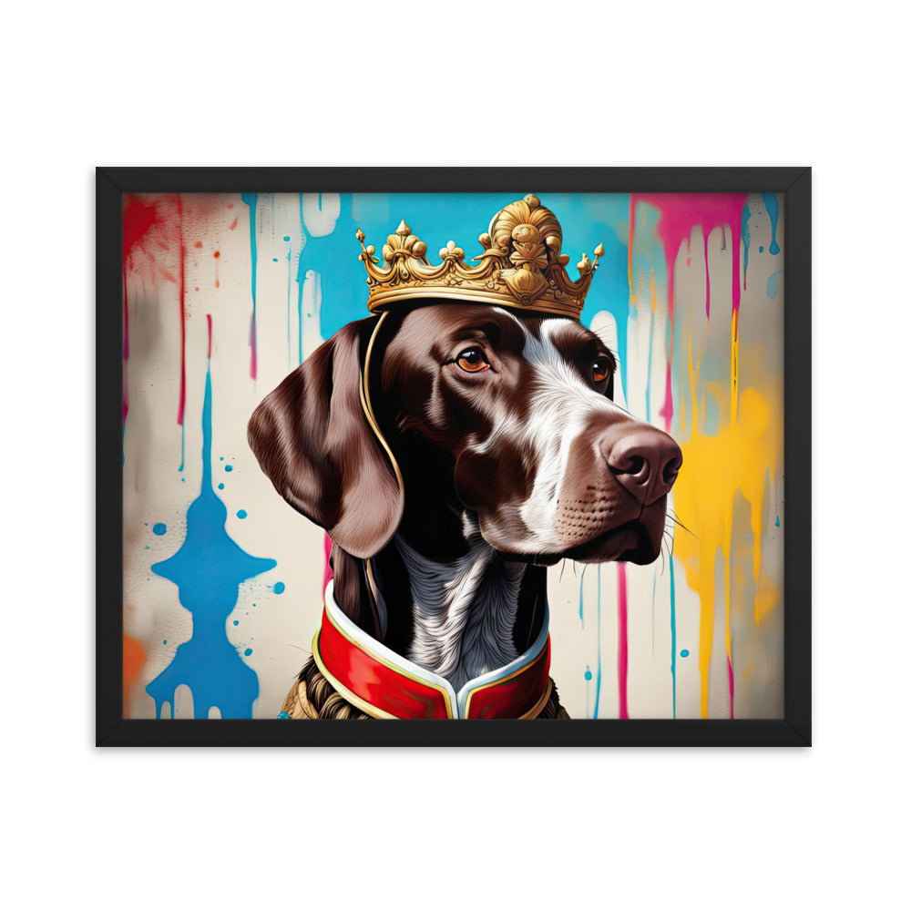 German Shorthaired Pointer- Framed poster