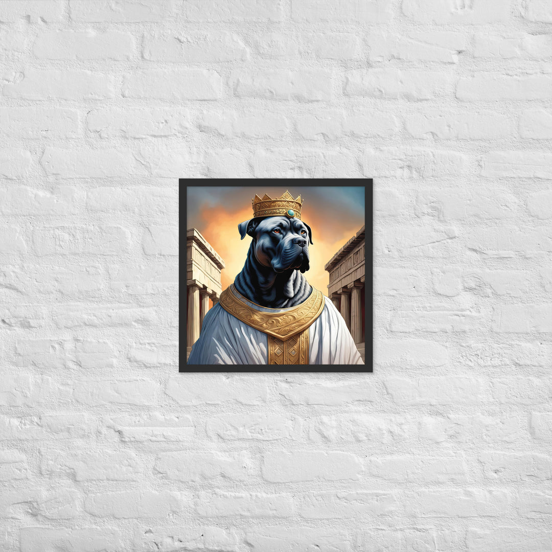 Framed poster-Cane Corso V2