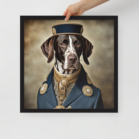 German Shorthaired Pointer- Framed poster v3