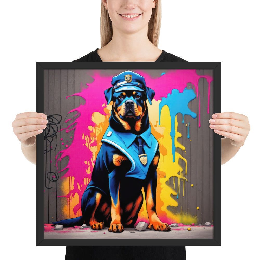 Rottweiler- Framed poster