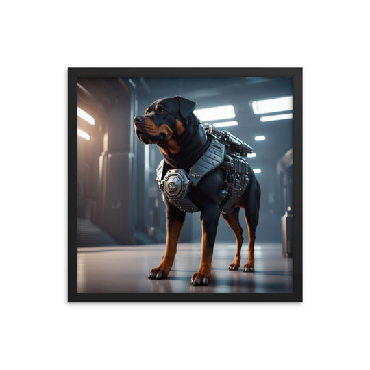 Rottweiler- Framed poster v4