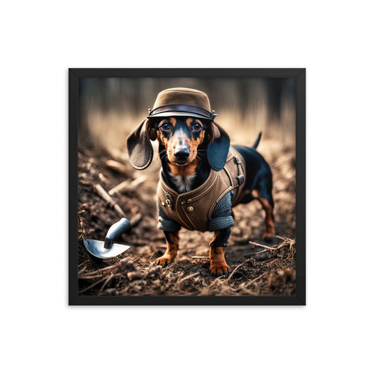 Dachshund- Framed poster v5