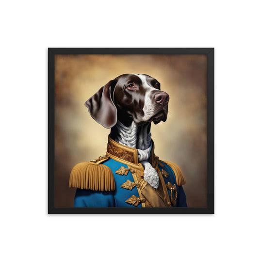 German Shorthaired Pointer- Framed poster v2