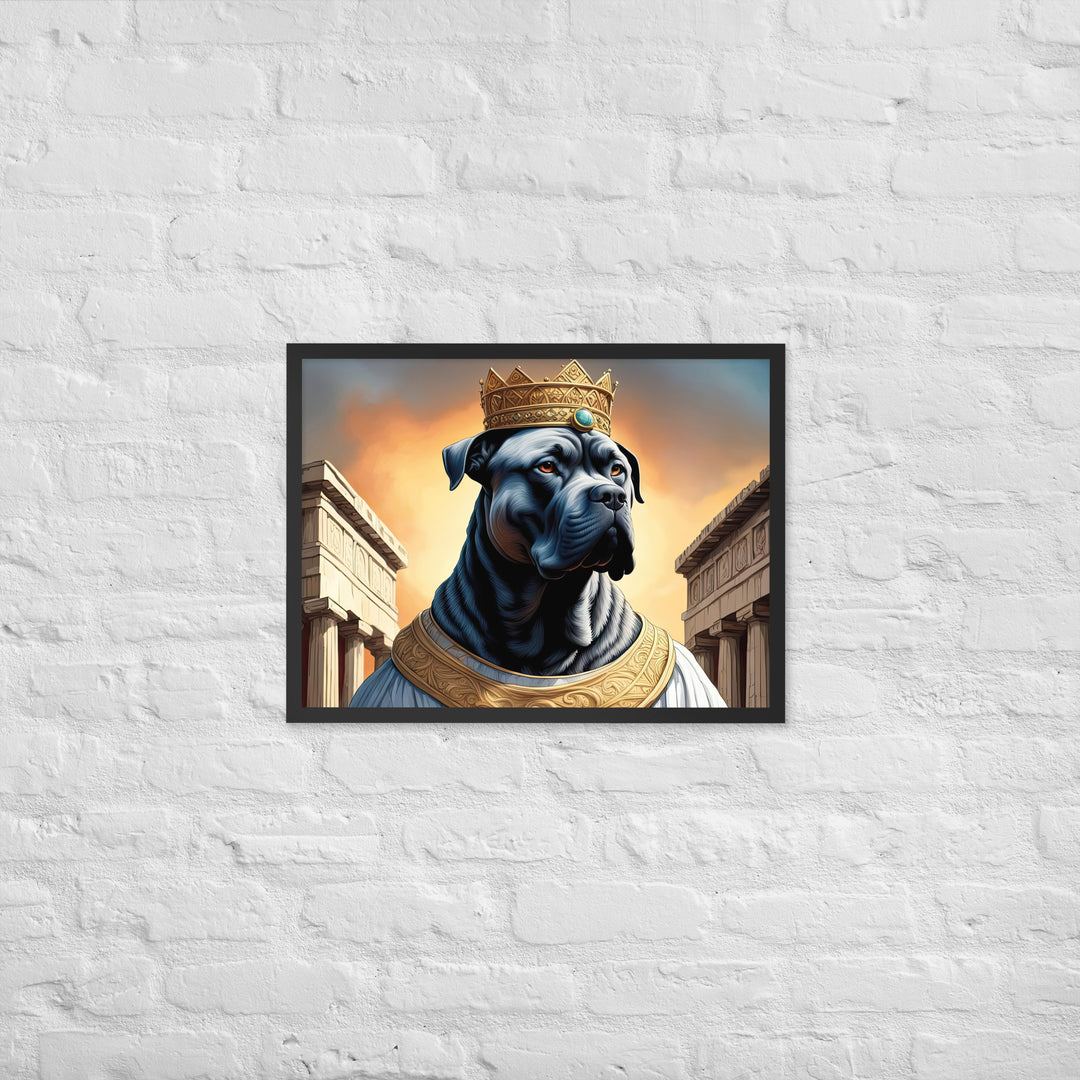 Framed poster-Cane Corso V2