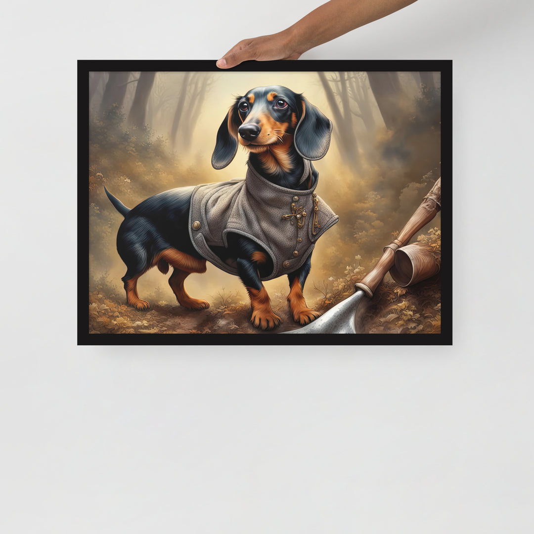 Dachshund- Framed poster v2