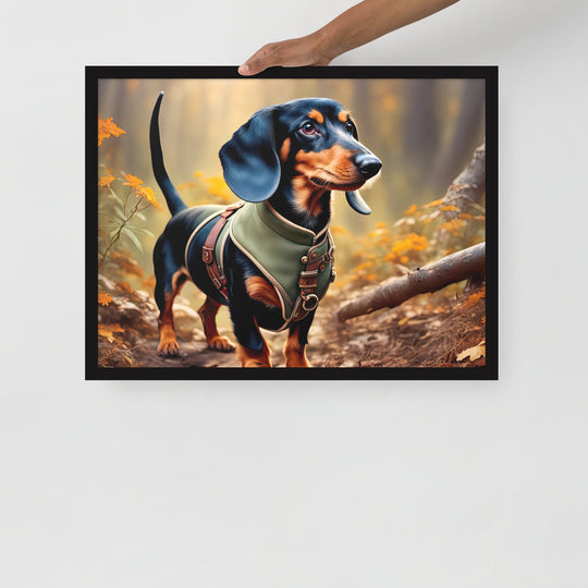 Dachshund- Framed poster v3