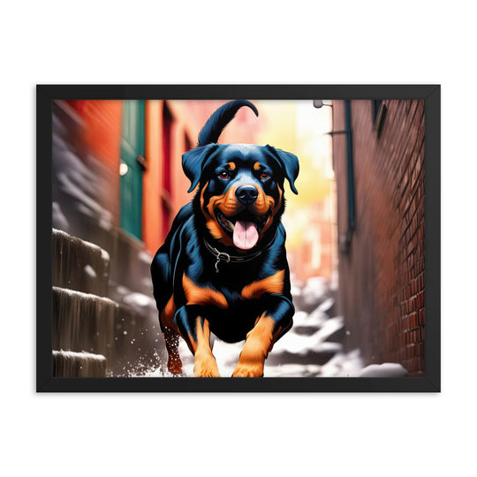 Rottweiler- Framed poster v2