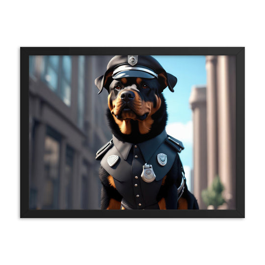 Rottweiler- Framed poster v3