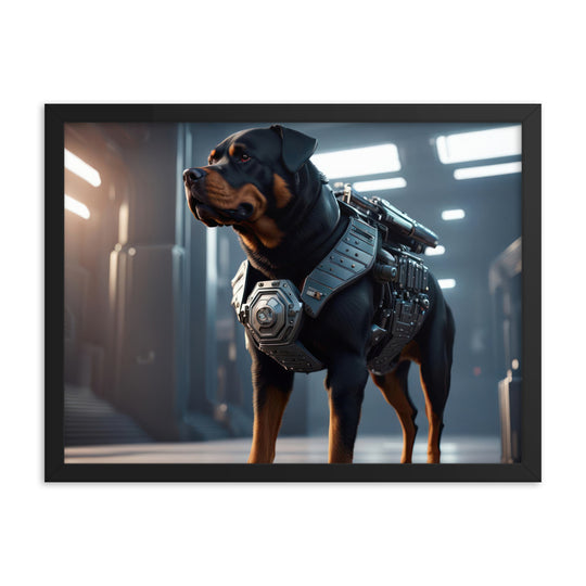 Rottweiler- Framed poster v4