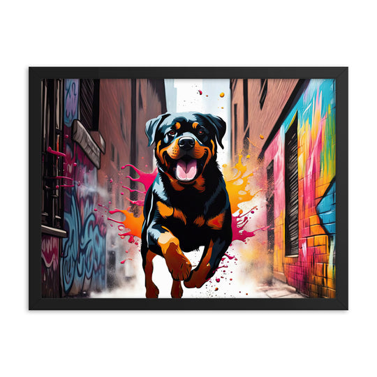 Rottweiler- Framed poster v5