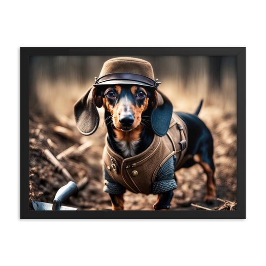 Dachshund- Framed poster v5