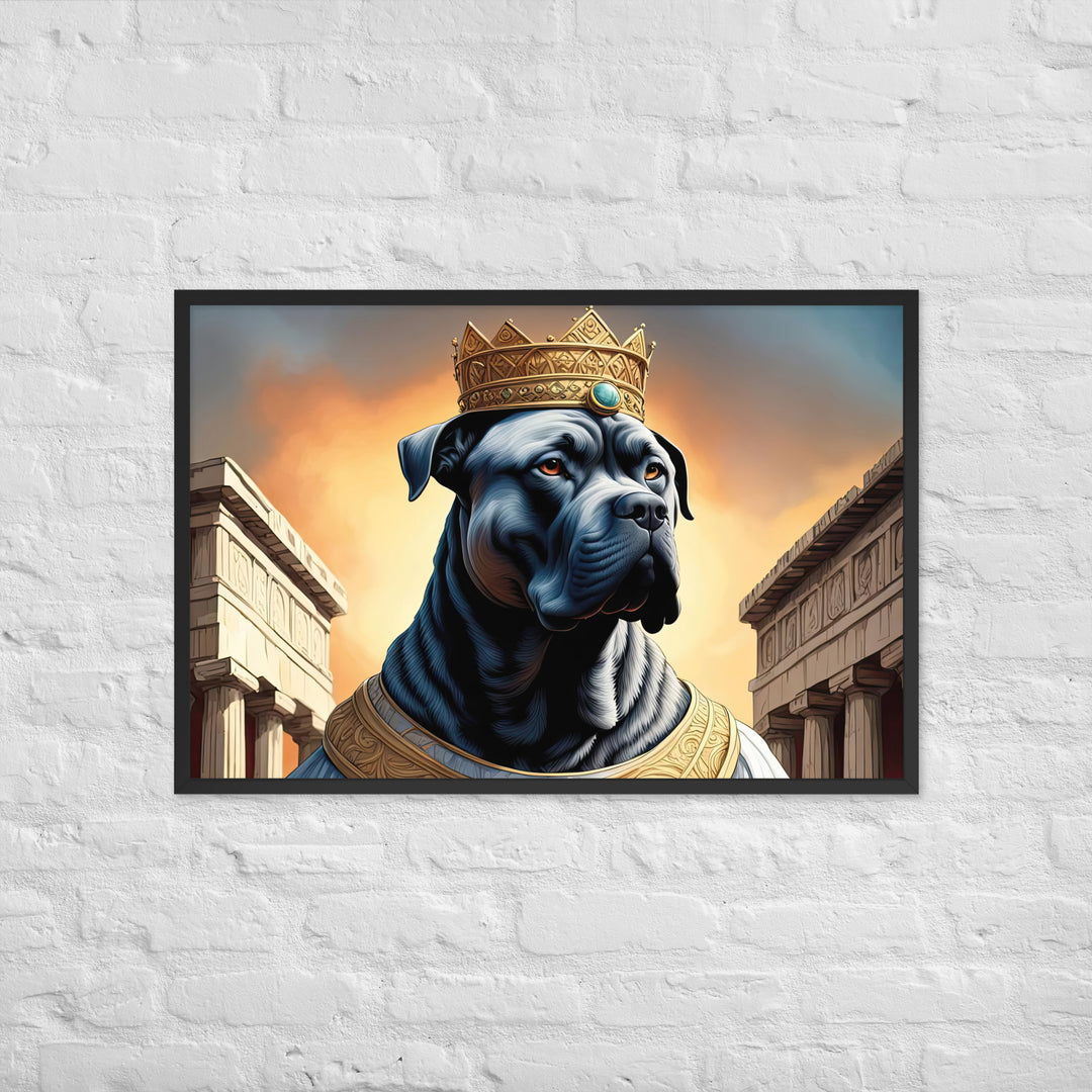 Framed poster-Cane Corso V2