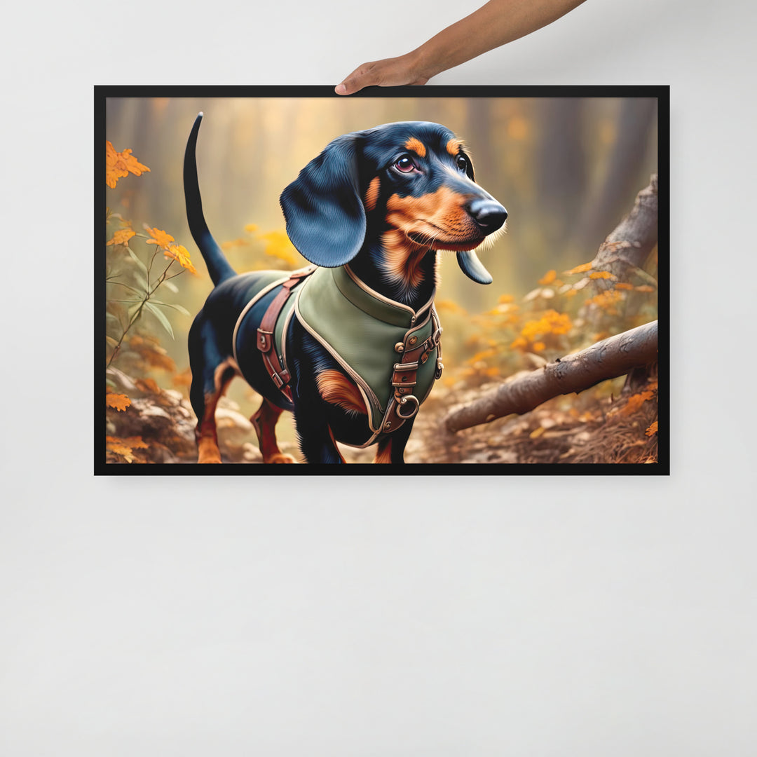 Dachshund- Framed poster v3