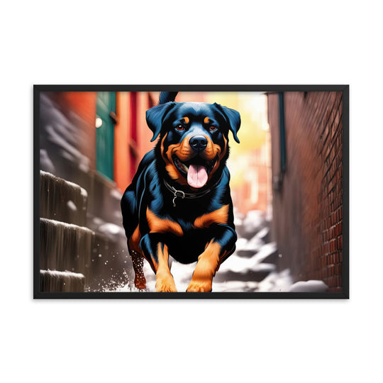 Rottweiler- Framed poster v2