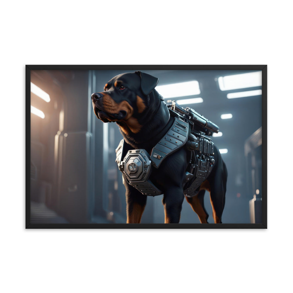 Rottweiler- Framed poster v4