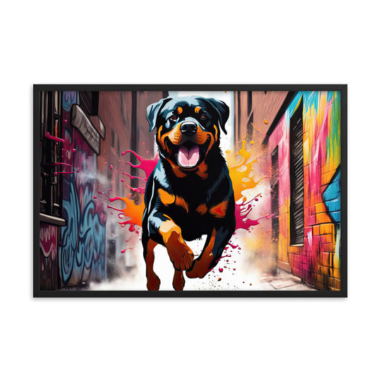 Rottweiler- Framed poster v5