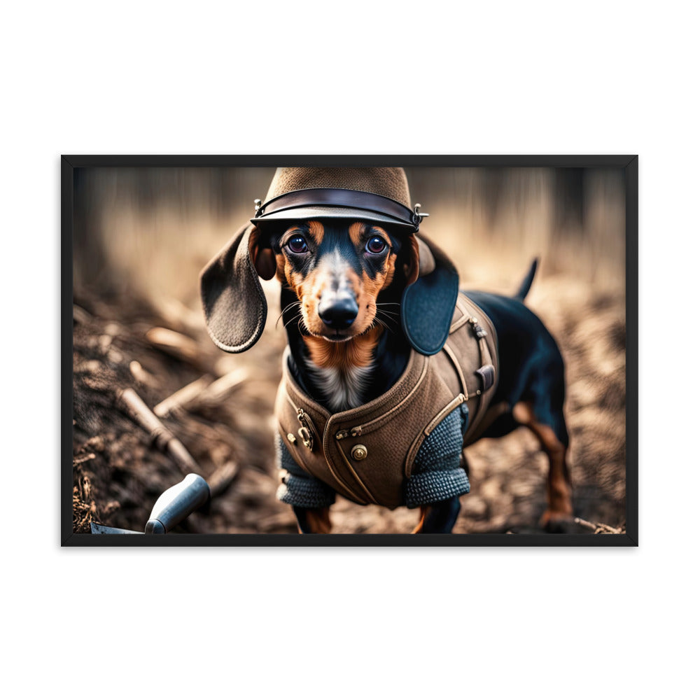 Dachshund- Framed poster v5