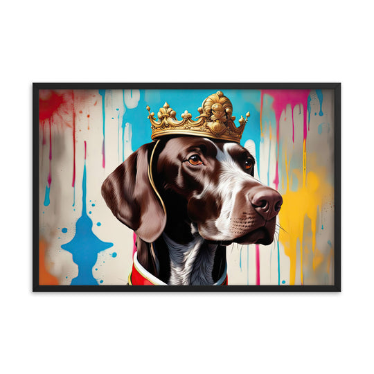 German Shorthaired Pointer- Framed poster