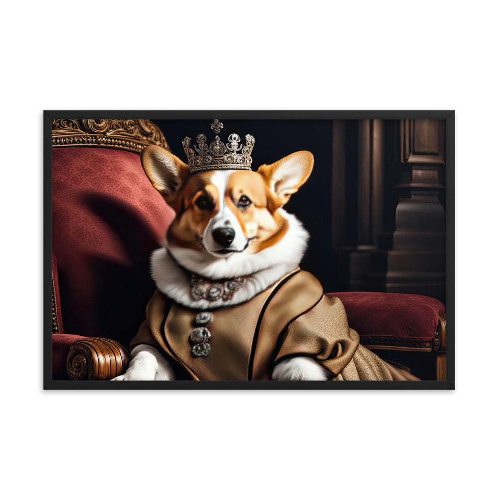 Pembroke Welsh Corgi- Framed poster