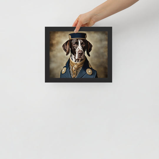 German Shorthaired Pointer- Framed poster v3