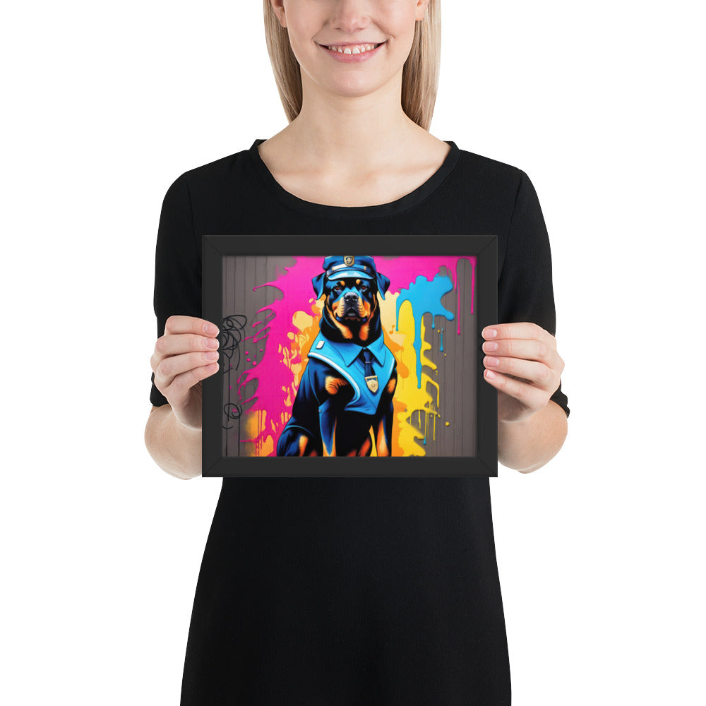 Rottweiler- Framed poster