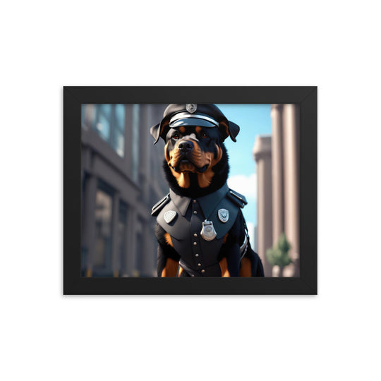 Rottweiler- Framed poster v3