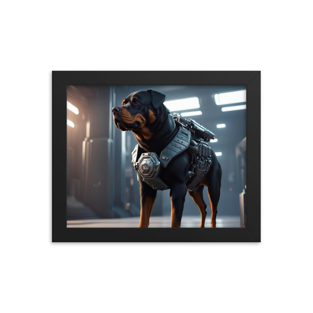 Rottweiler- Framed poster v4