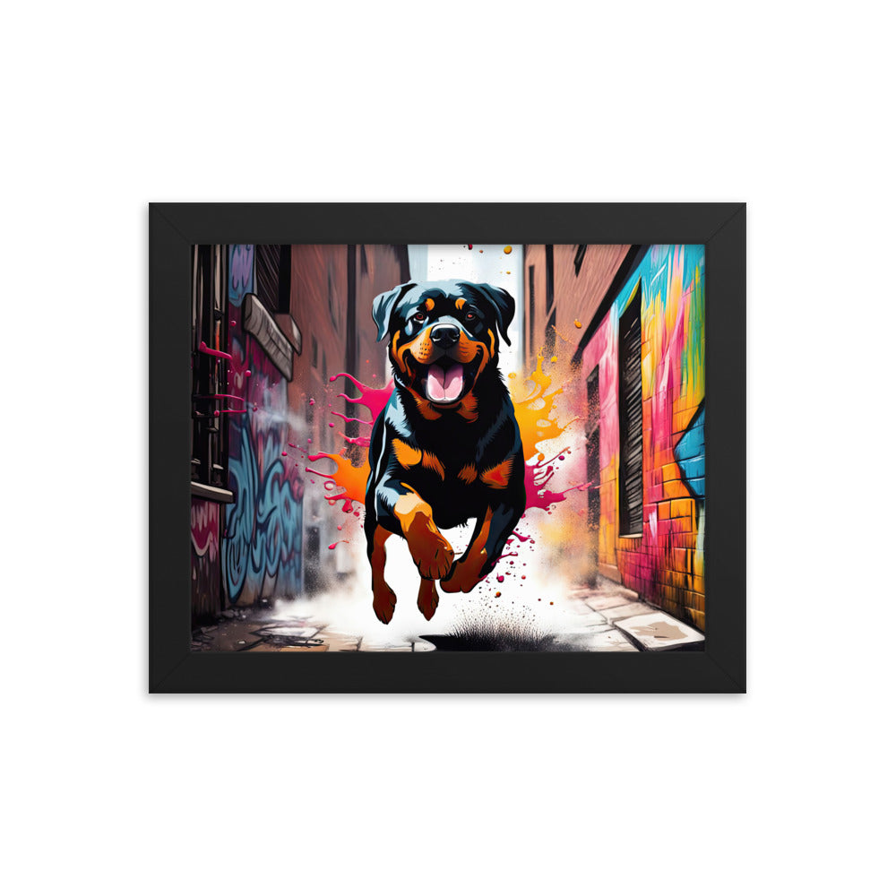 Rottweiler- Framed poster v5