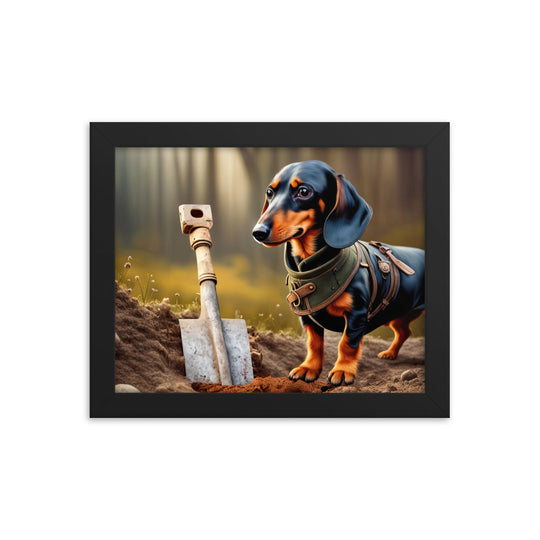 Dachshund- Framed poster v4