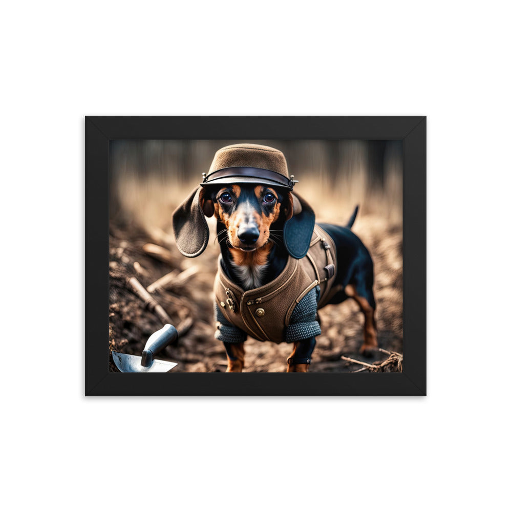 Dachshund- Framed poster v5