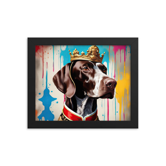 German Shorthaired Pointer- Framed poster