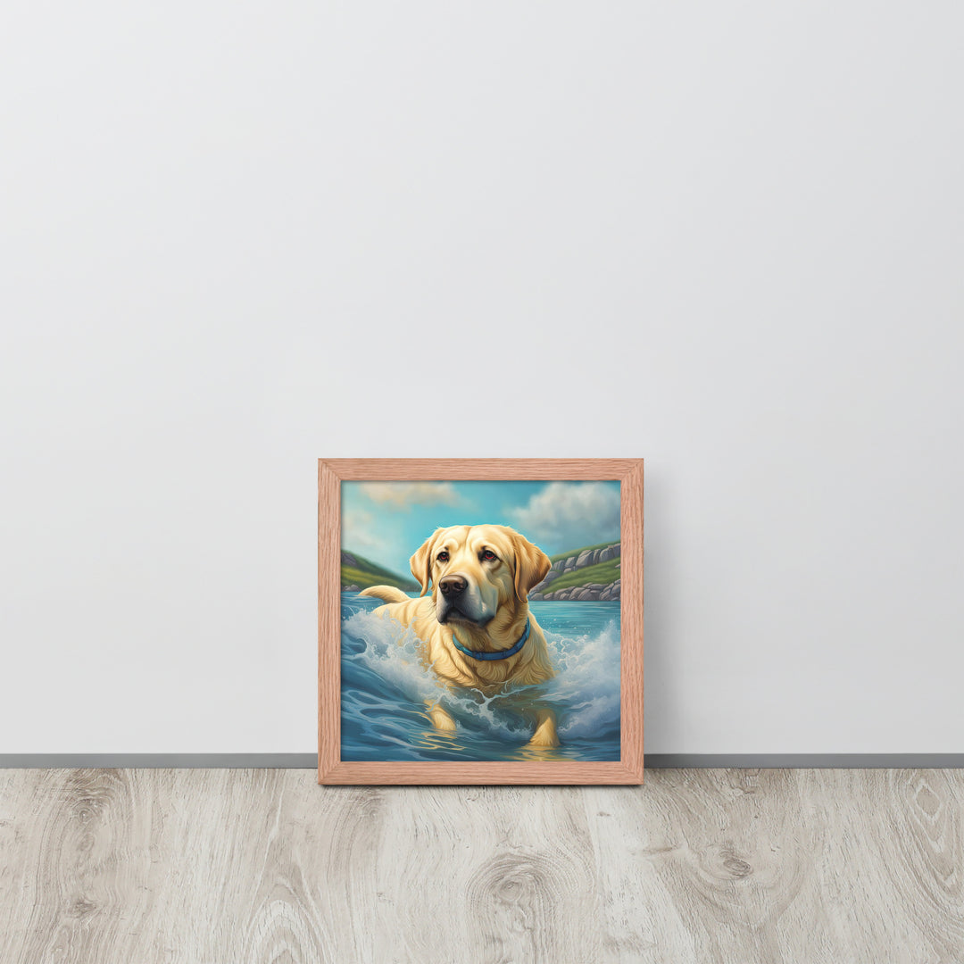 Framed poster-Labrador Retriever V2