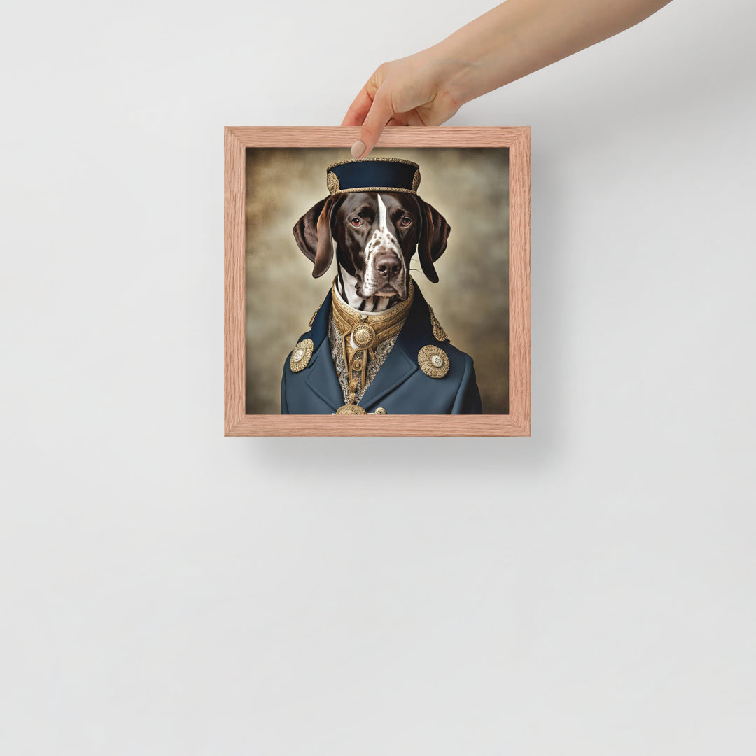 German Shorthaired Pointer- Framed poster v3