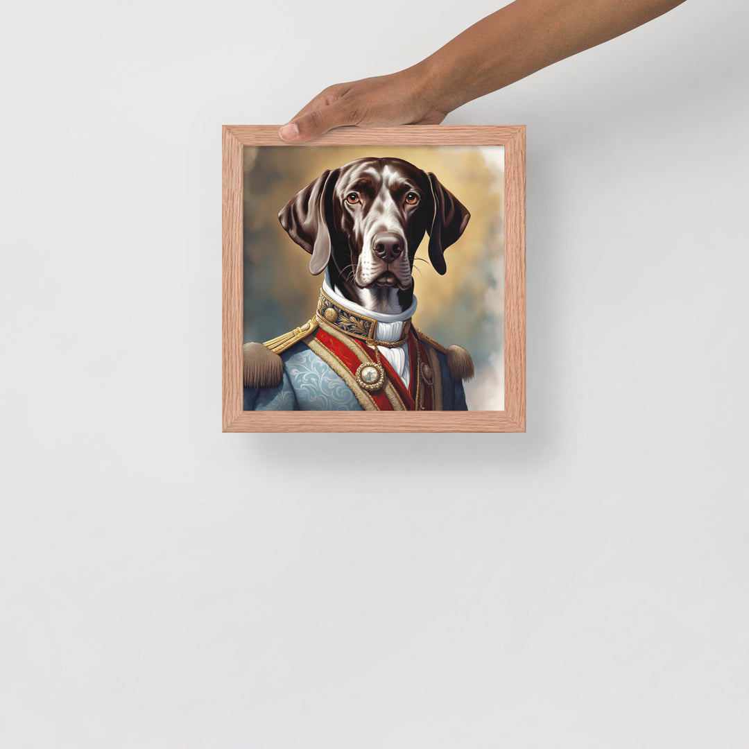 German Shorthaired Pointer- Framed poster v4