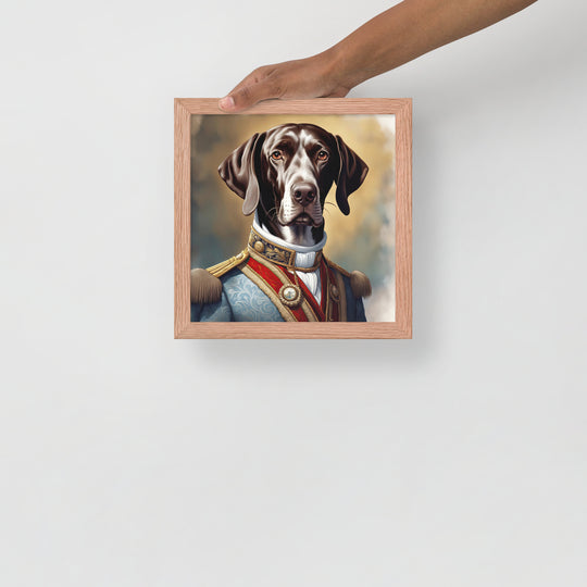 German Shorthaired Pointer- Framed poster v4