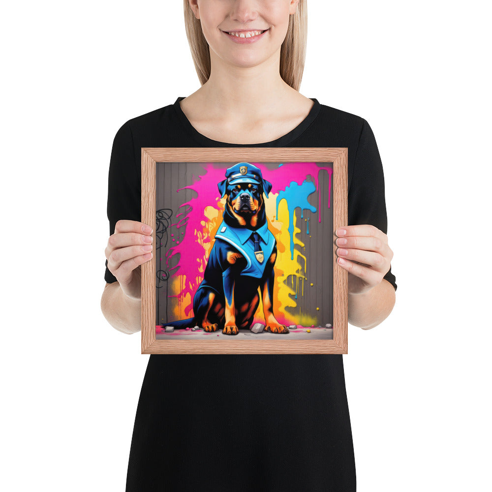 Rottweiler- Framed poster