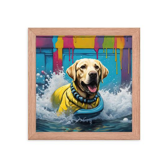 Framed poster-Labrador Retriever