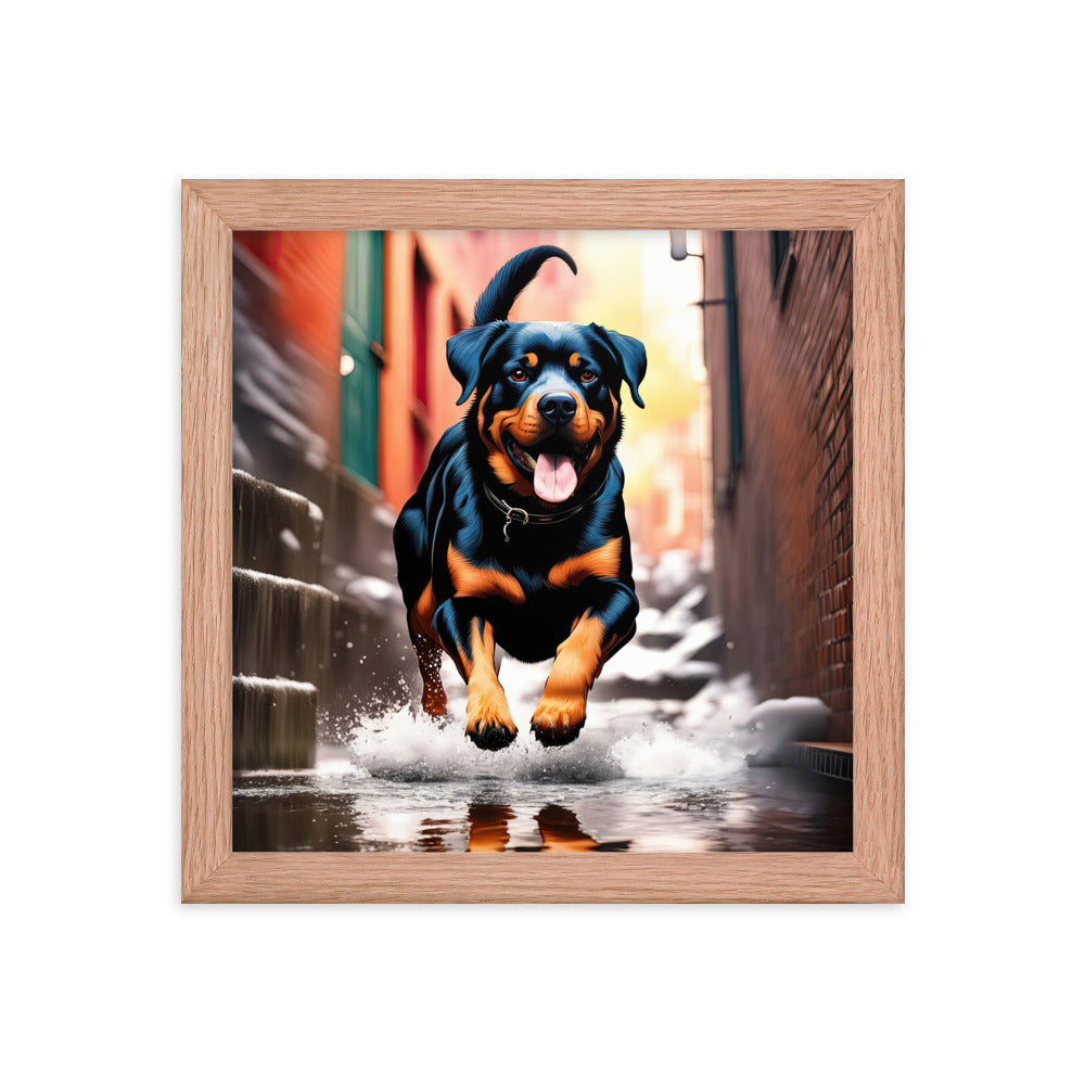 Rottweiler- Framed poster v2