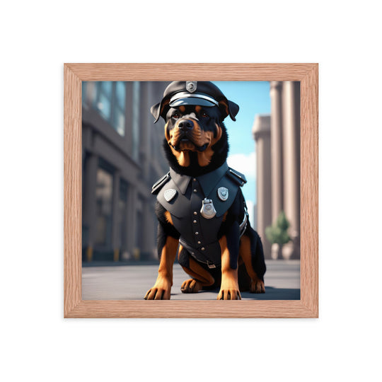 Rottweiler- Framed poster v3