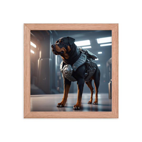 Rottweiler- Framed poster v4