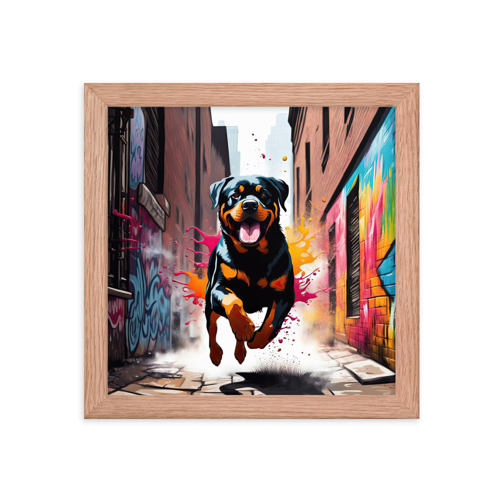 Rottweiler- Framed poster v5