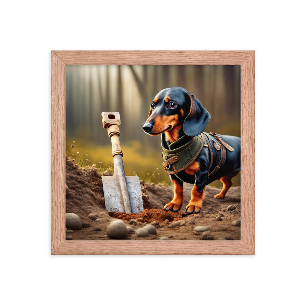 Dachshund- Framed poster v4