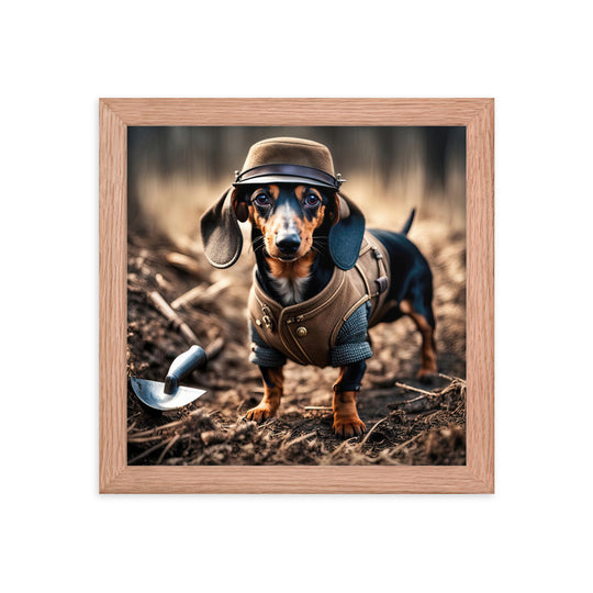 Dachshund- Framed poster v5