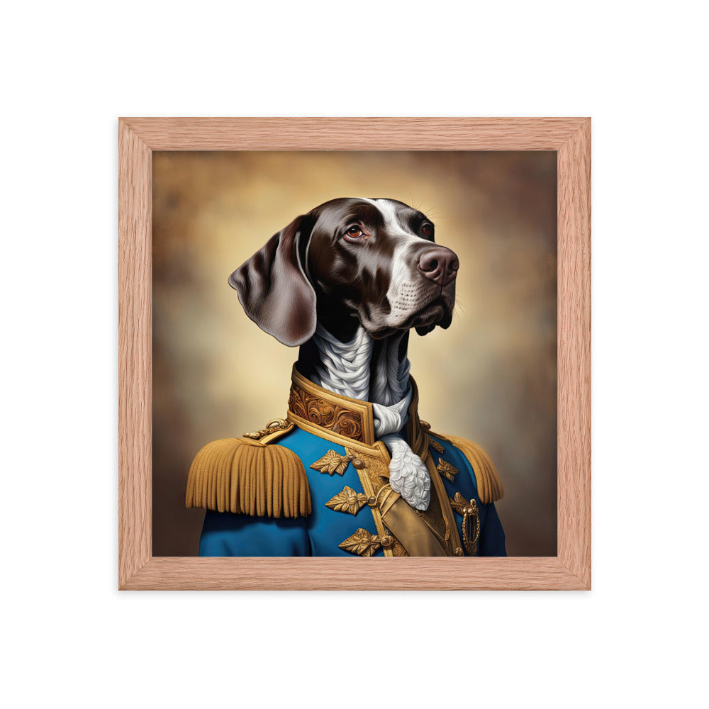 German Shorthaired Pointer- Framed poster v2