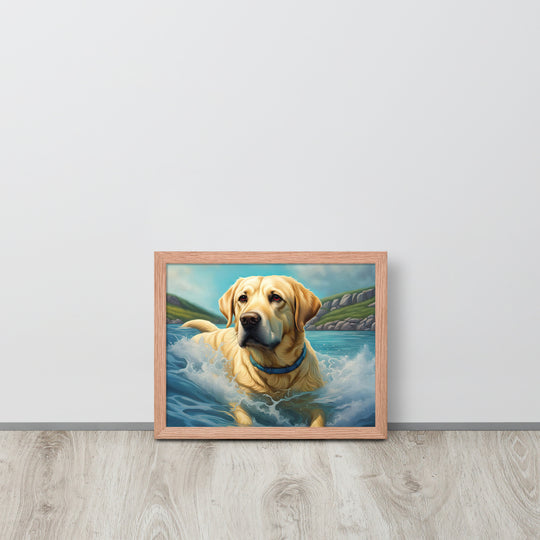 Framed poster-Labrador Retriever V2