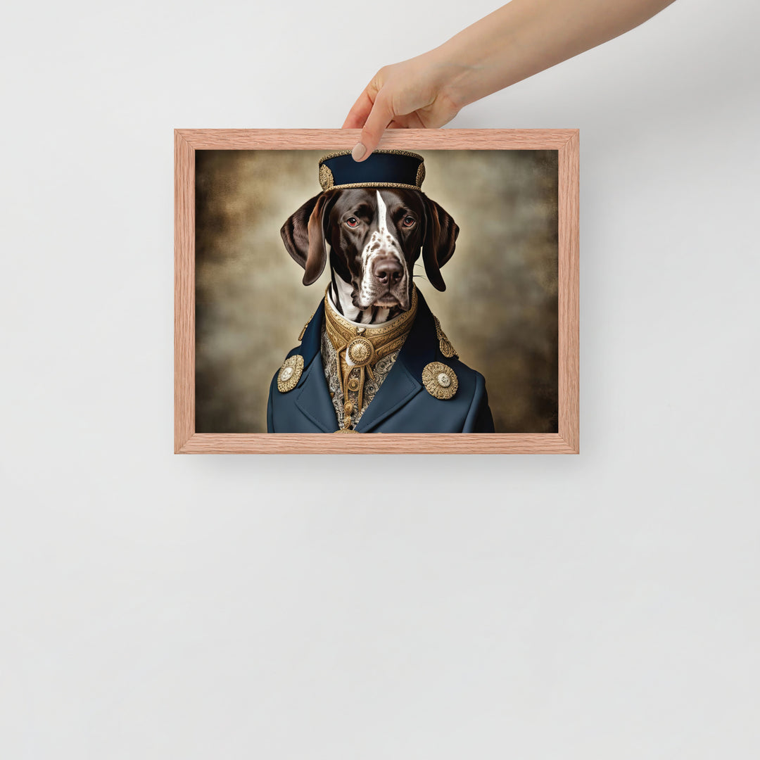 German Shorthaired Pointer- Framed poster v3