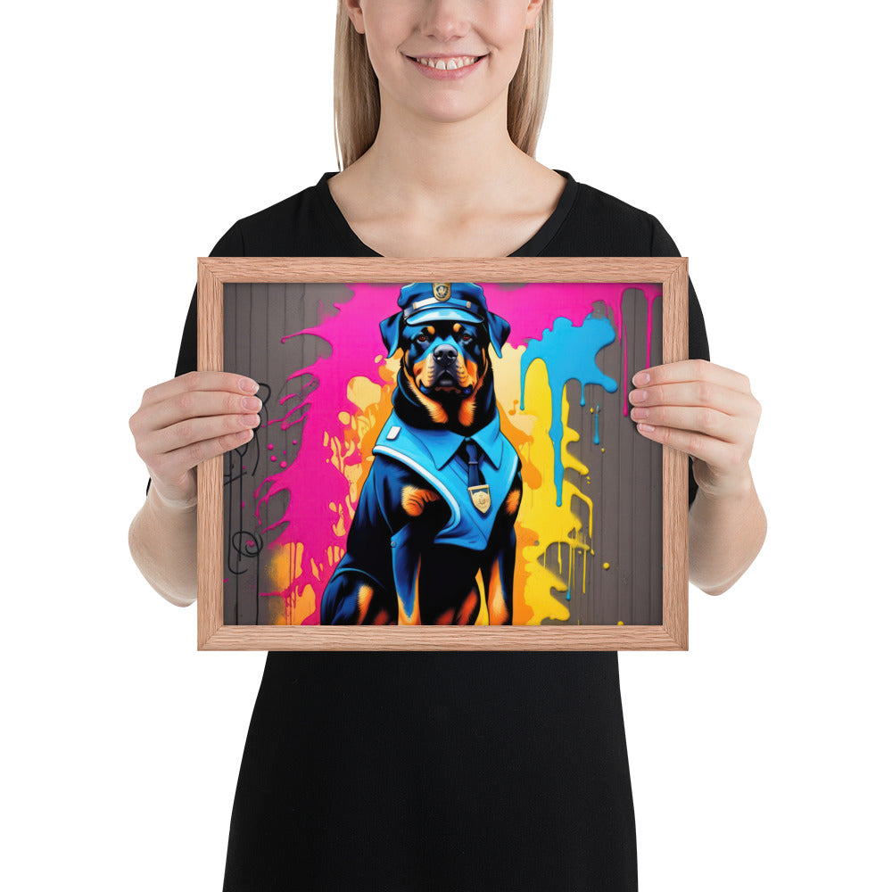 Rottweiler- Framed poster