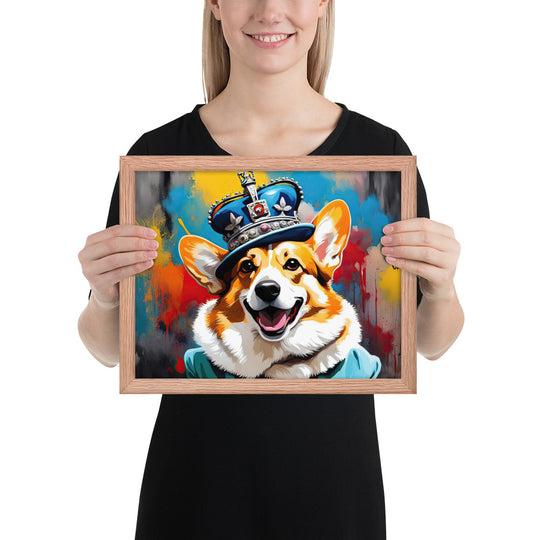 Pembroke Welsh Corgi- Framed poster v2